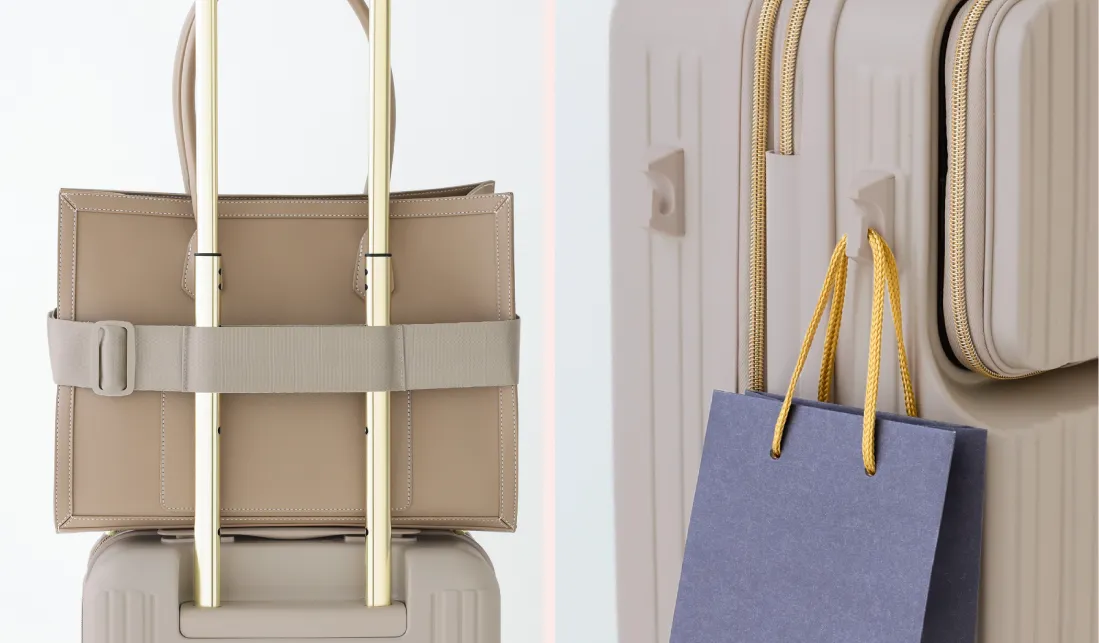 バッグ固定ベルト＆サイドフック