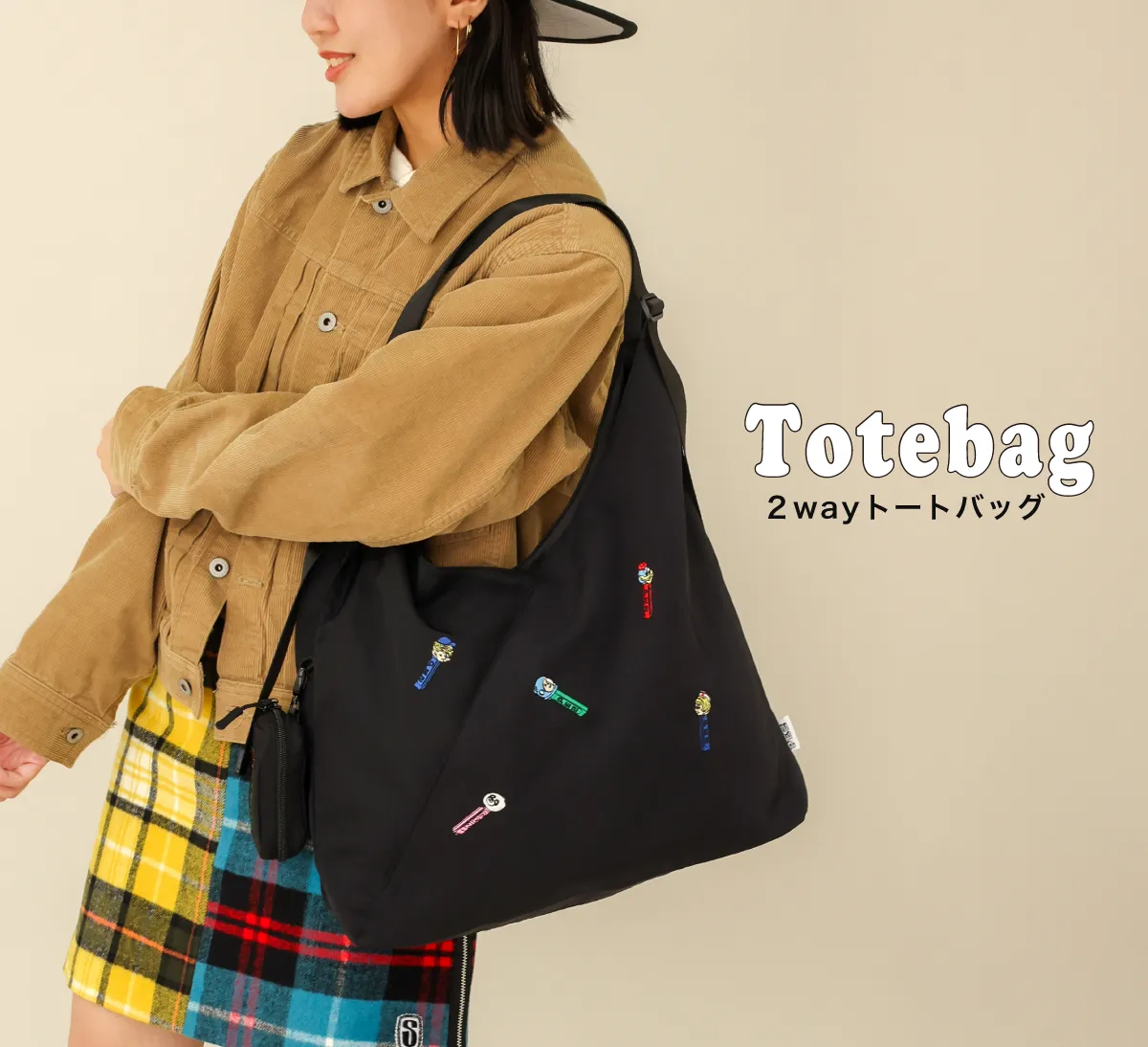 pezトライアングルトート