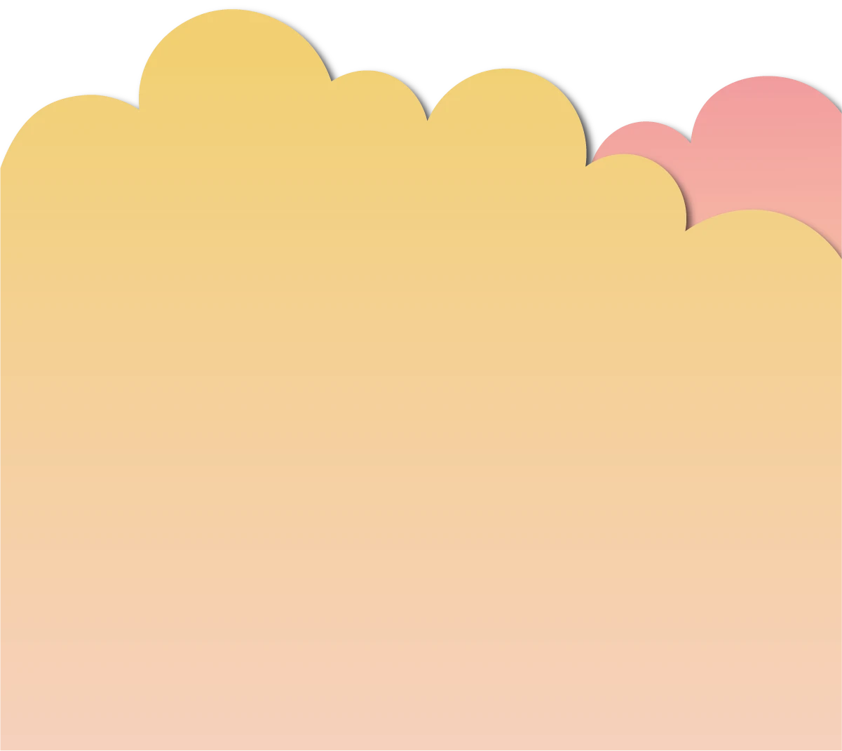 雲の上部分ピンク