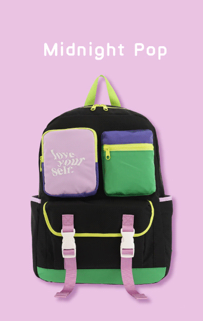 ぱくちーひとみコラボリュックのミッドナイトポップ