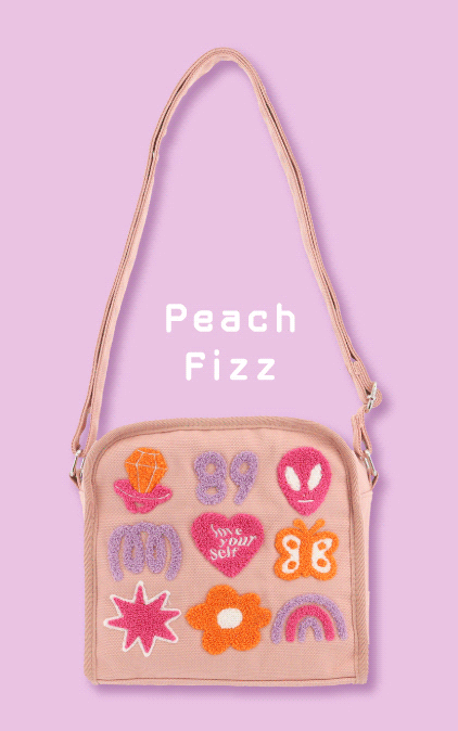 ぱくちーひとみコラボのミニショルダーバッグのピーチフィズ