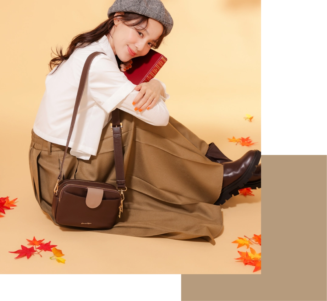 茶色バッグ３