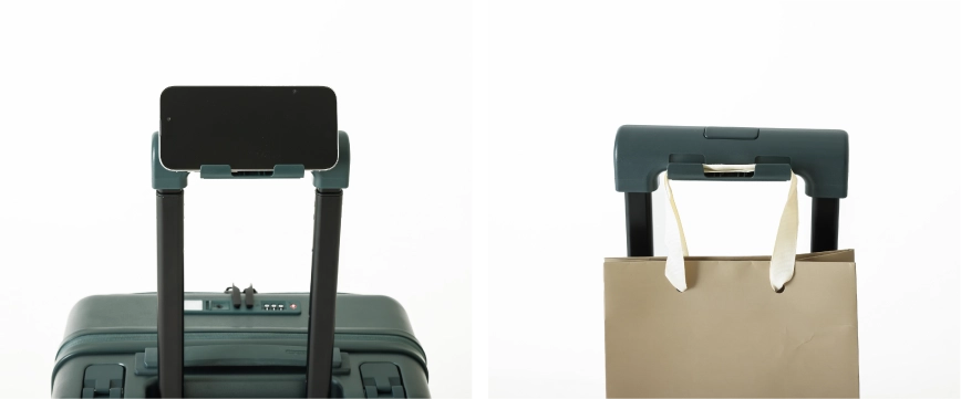 スマホスタンド付きスーツケース