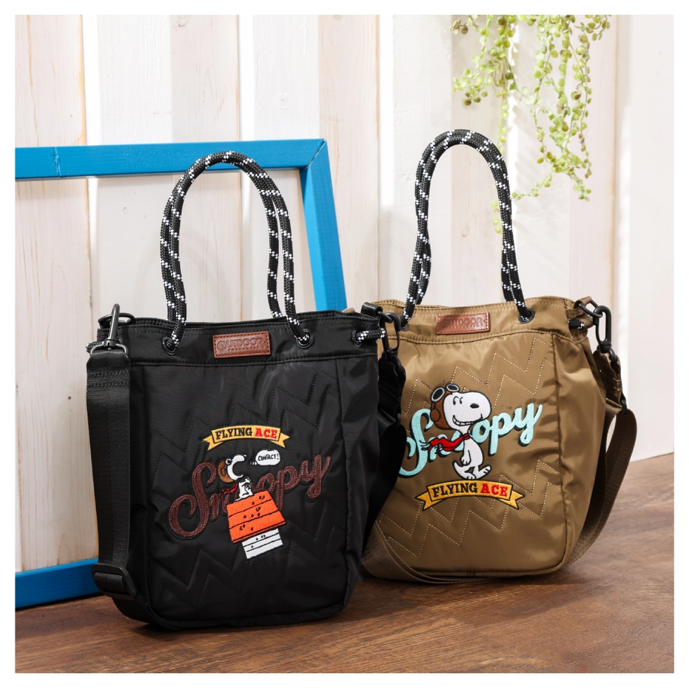 スヌーピーのフライングエースの2wayトートバッグ
