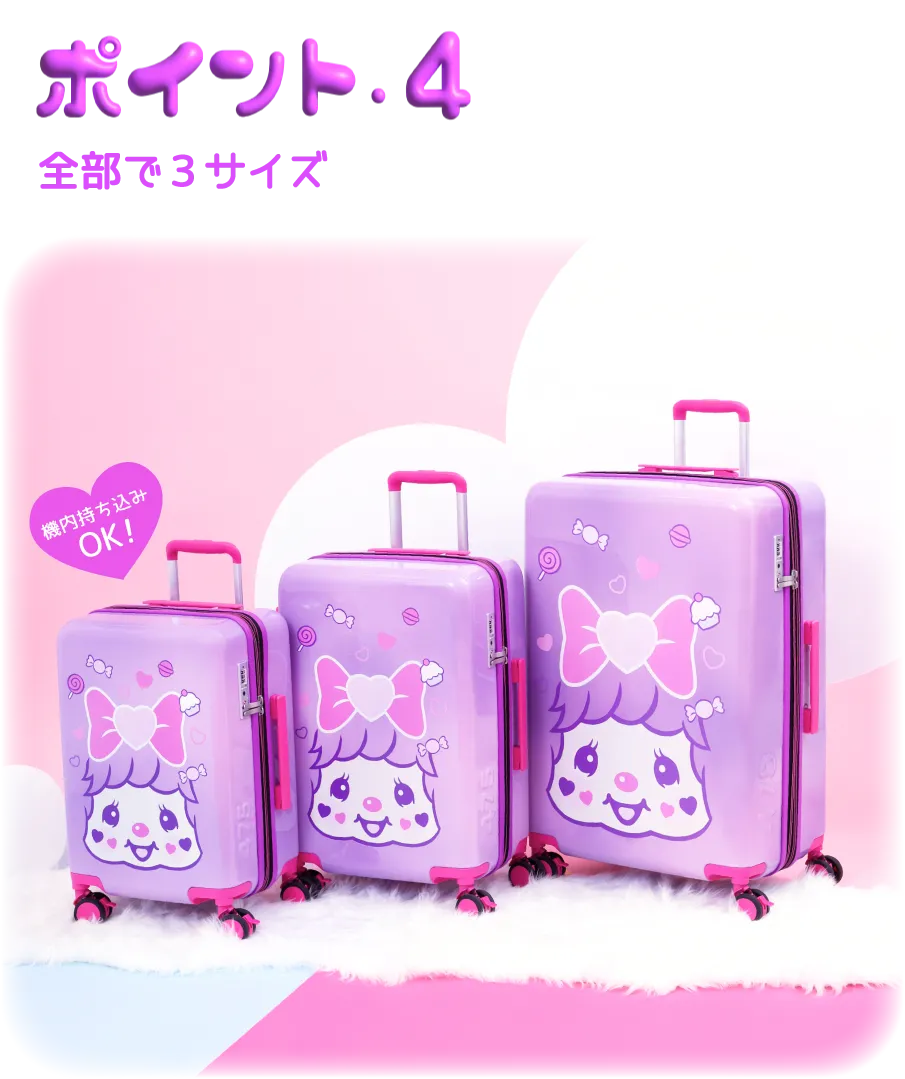 ポイント4 全部で３サイズ