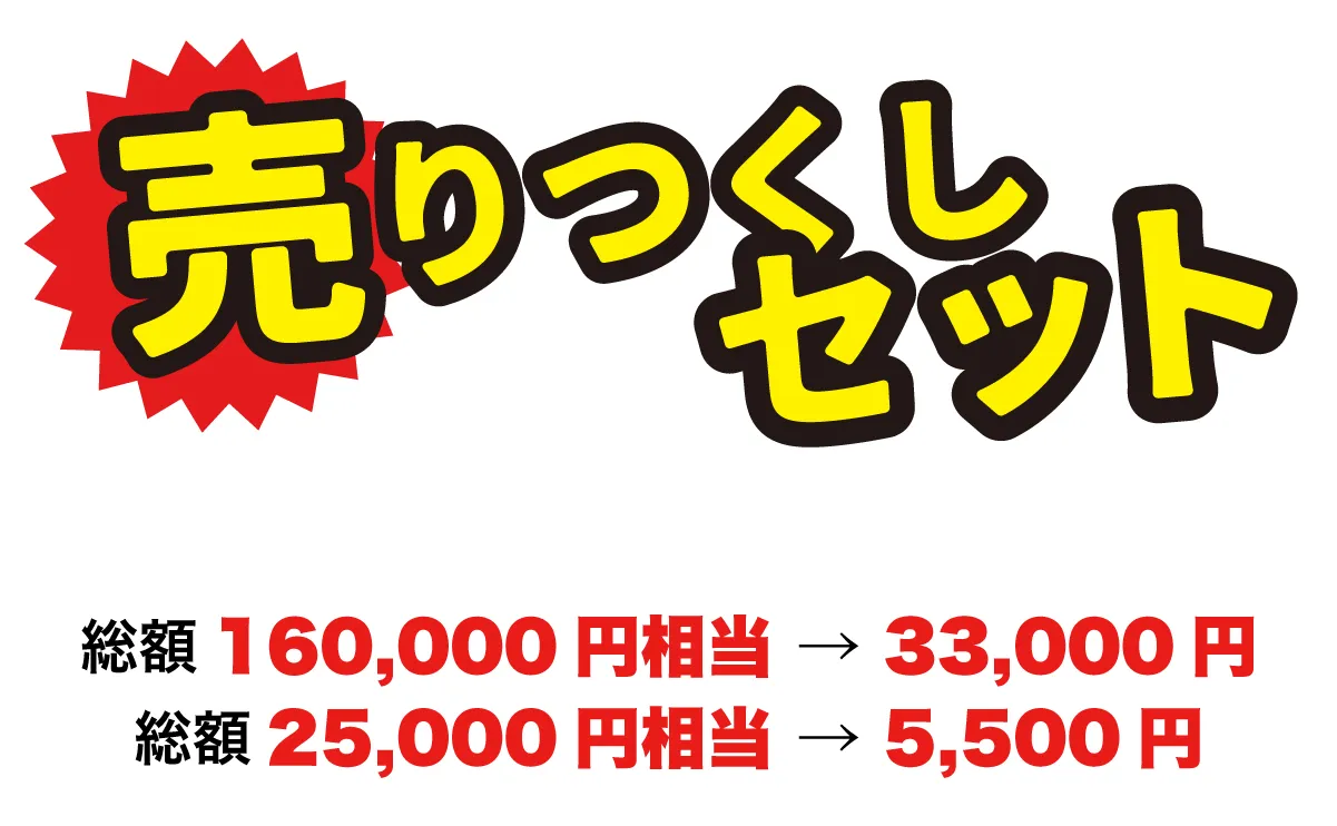 売りつくしセット