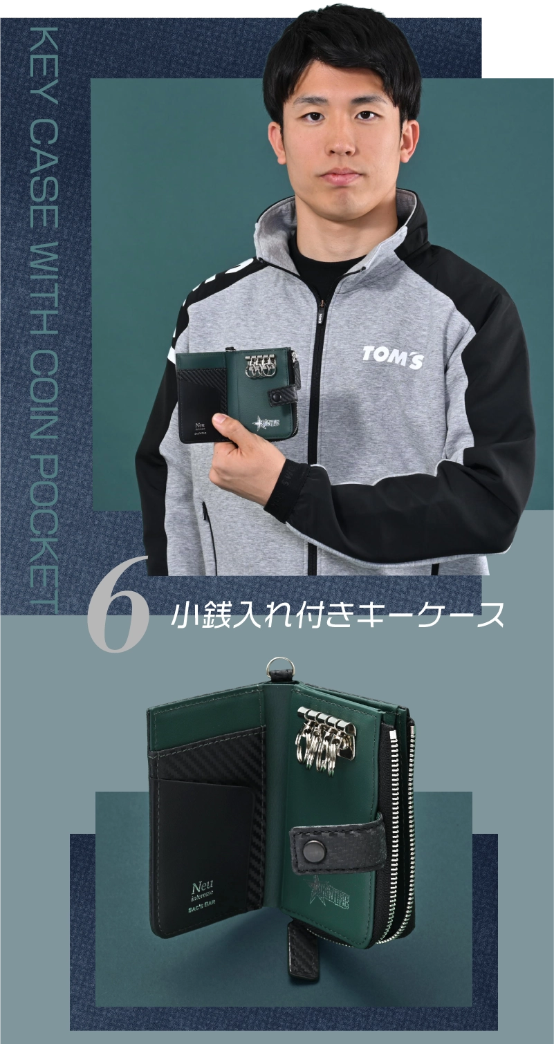 小銭入れ付きキーケース画像