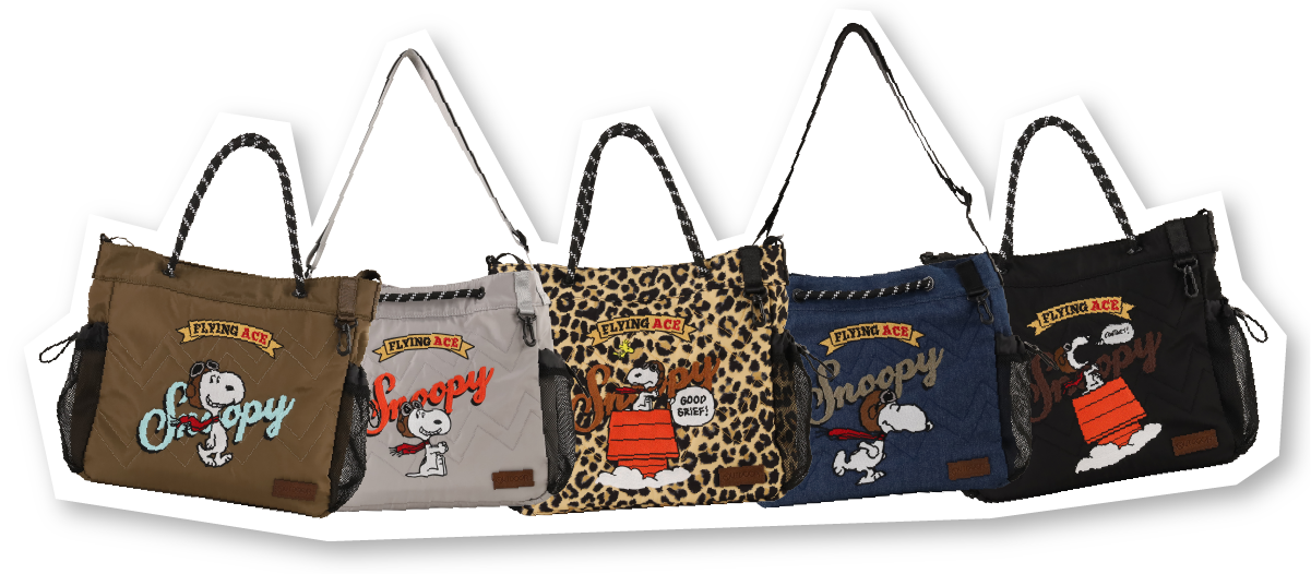 スヌーピーのフライングエースの2wayトートバッグのイメージ画像
