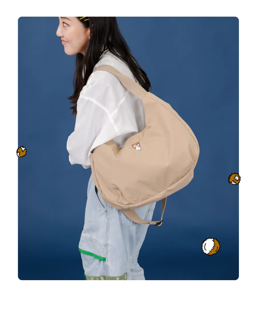 肩掛けモデルカットベージュ