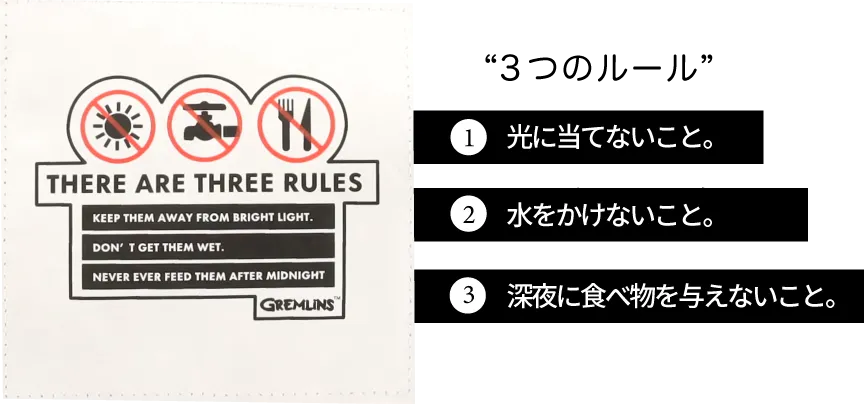 ３つのルールのアップ