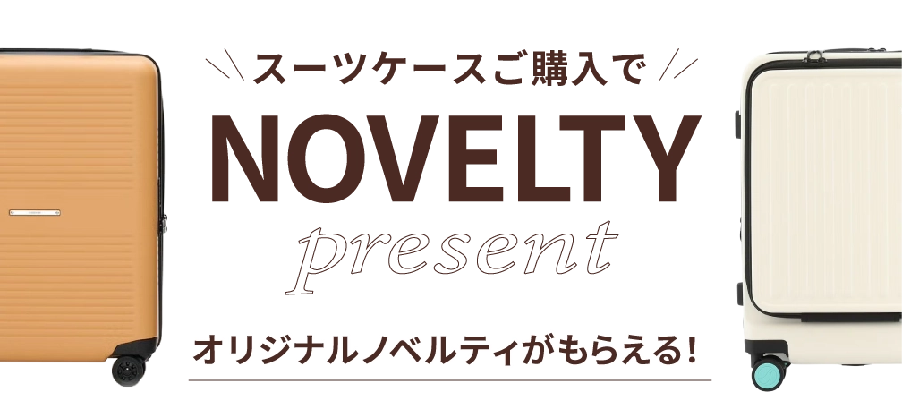 スーツケースが入ったノベルティのイメージ画像