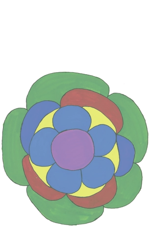 下に敷く花の画像