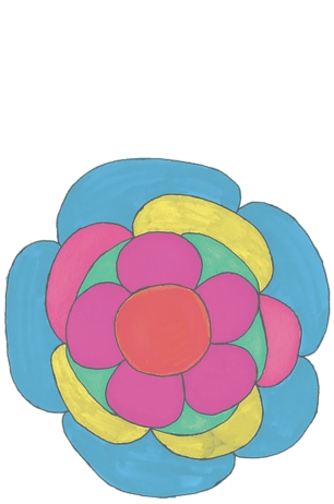 下に敷く花の画像