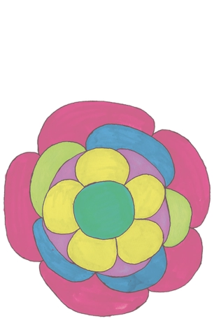 下に敷く花の画像