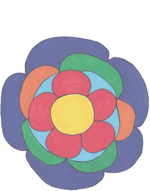下に敷く花の画像