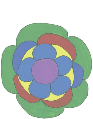 下に敷く花の画像