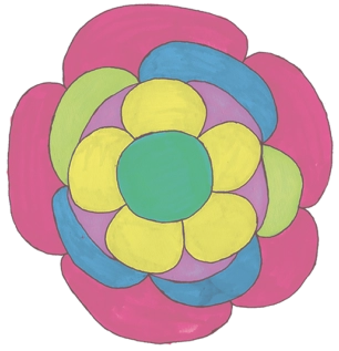下に敷く花の画像