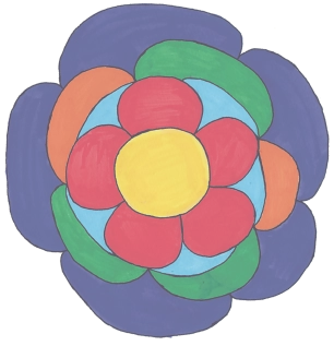 下に敷く花の画像