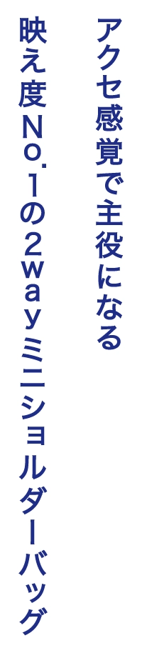 アクセ感覚で主役になる映え度No.1の2wayミニショルダー